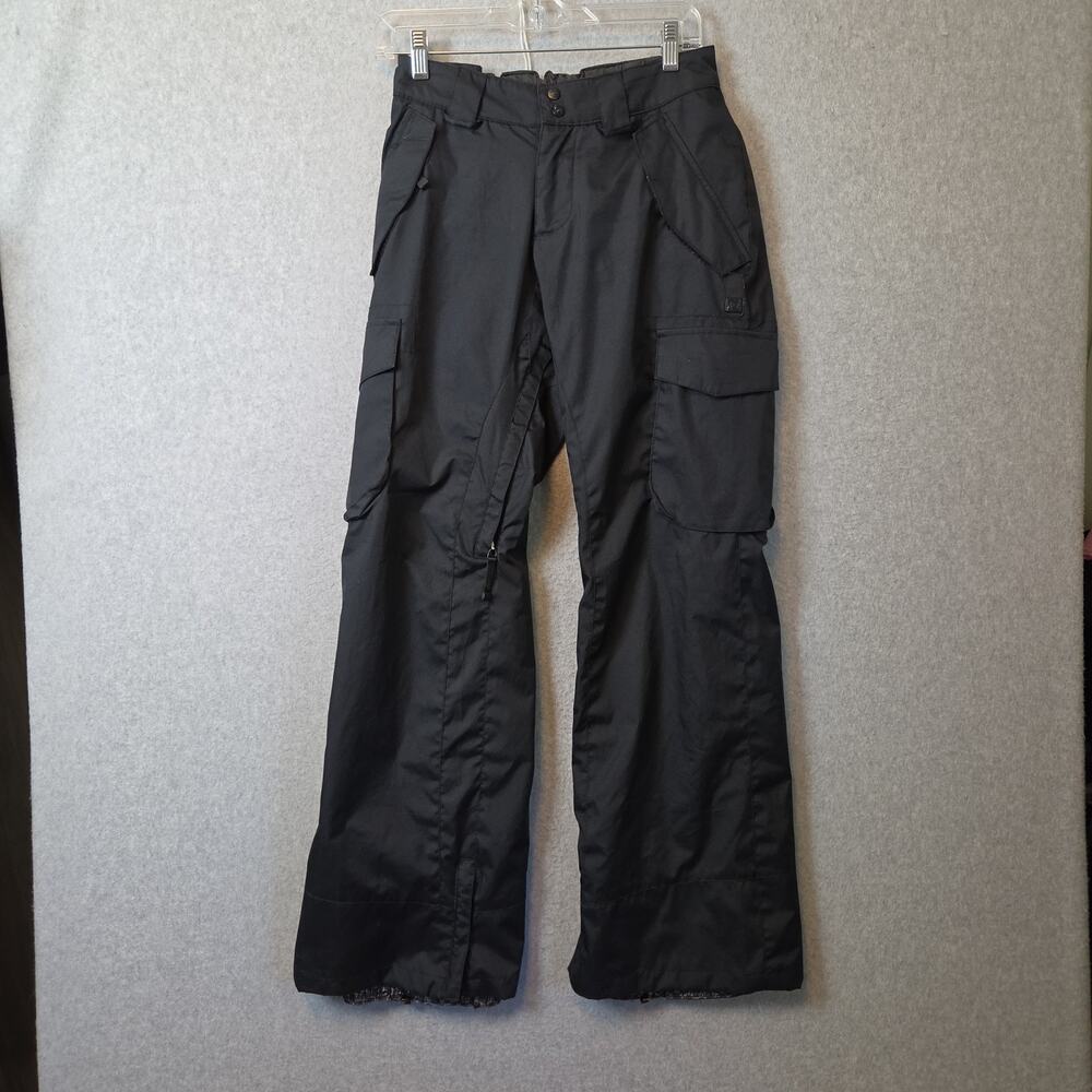 DC Shoes Nonchalant Black Technical Snow Pants Men's S Pockets Lined Adjustable